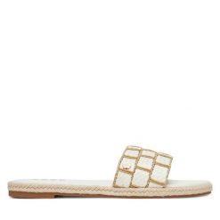 Espadryle Roxy. Białe espadryle Roxy, bez wzorów, bez obcasa. Za 119.99 zł.