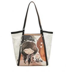 Pomarańczowa Torebka Anekke Elegancka Shopperka Damska Seria Alma. Brązowe shopper bag Anekke, bez wzorów, eleganckie, na ramię, bez dodatków. Za 449.00 zł.