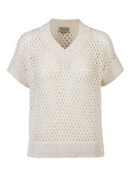 Herrlicher Sweter "Camie" w kolorze kremowym rozmiar: L. Brązowe swetry Herrlicher, l, bez wzorów, bez ramiączek. Za 213.45 zł.