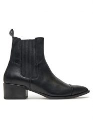 Vagabond Shoemakers Botki Marja 5613-001-20 Czarny. Czarne botki Vagabond Shoemakers, bez wzorów, ze skóry, bez obcasa, na słupku, bez zapięcia. Za 529.99 zł.