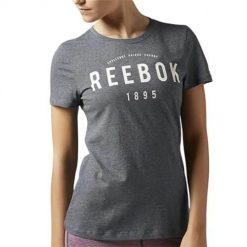 Koszulka sportowa damska Reebok BK6634. Szare t-shirty sportowe Reebok, l, bez wzorów, z dresówki, bez ramiączek, do biegania. Za 125.00 zł.