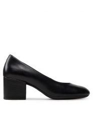 Geox Czółenka D Eleana A D26TWA 00085 C9999 Czarny. Czarne czółenka Geox, bez wzorów, ze skóry, bez obcasa, bez zapięcia. Za 329.99 zł.