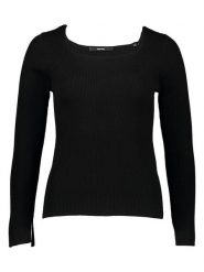 Someday Sweter w kolorze czarnym rozmiar: 40. Czarne swetry someday., bez wzorów, prążkowane, bez ramiączek. Za 118.01 zł.