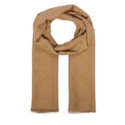 Szal Guess. Brązowe szaliki i kominy Guess, z aplikacjami. Za 194.99 zł.
