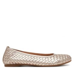 Baleriny Gabor. Żółte baleriny Gabor, bez wzorów, bez obcasa, bez zapięcia. Za 369.99 zł.