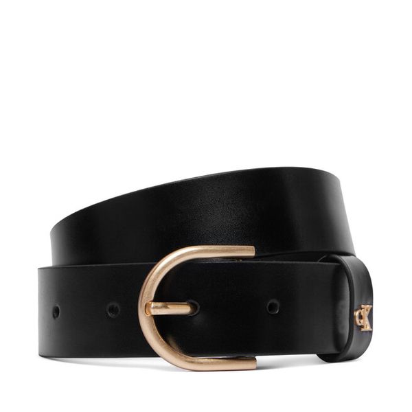 Pasek Calvin Klein. Czarne paski Calvin Klein, bez wzorów. Za 249.99 zł.