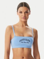 Calvin Klein Underwear Biustonosz top LV00QF8710 Niebieski. Niebieskie topy Calvin Klein Underwear, m, bez wzorów, z bawełny, bez kołnierzyka, bez ramiączek. Za 189.99 zł.