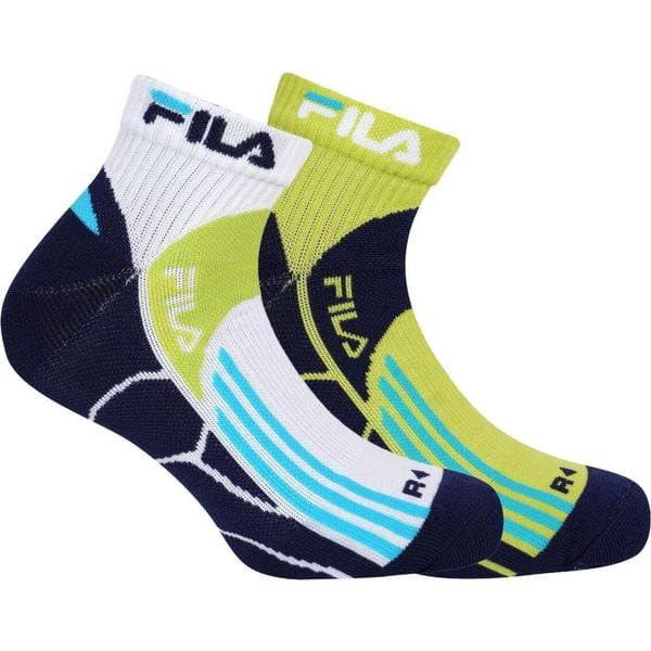 Fila 2-pack Quarter Running skarpety Acid 35-38. Niebieskie skarpetki Fila, bez wzorów. Za 136.99 zł.