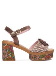 Laura Vita Sandały Noao 01 Brązowy. Brązowe sandały LAURA VITA, bez wzorów, ze skóry, bez obcasa, na słupku, bez zapięcia. Za 399.99 zł.