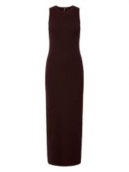 Pieces Sukienka dzianinowa w kolorze czerwonym rozmiar: XS. Czerwone sukienki Pieces, xs, bez wzorów, z dzianiny, bez kołnierzyka, bez ramiączek, maxi. Za 96.83 zł.