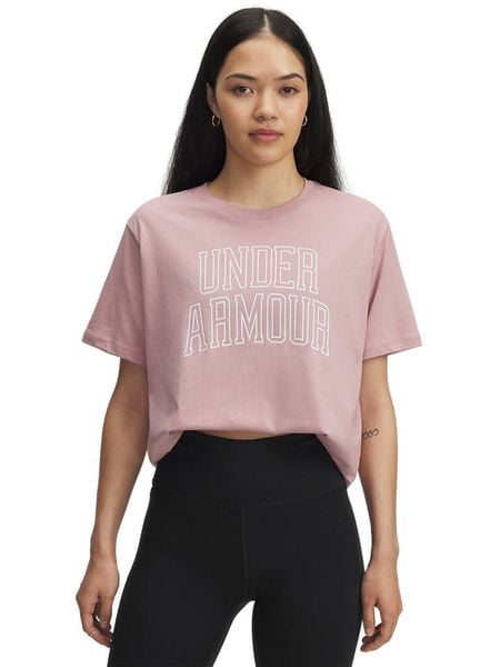 Under Armour Koszulka funkcyjna w kolorze jasnoróżowym rozmiar: M. Różowe t-shirty sportowe Under Armour, m, bez wzorów, bez ramiączek, outdoorowe. Za 82.83 zł.