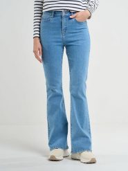 BIG STAR Dżinsy - Bootcut fit - w kolorze niebieskim rozmiar: W27/L32. Niebieskie jeansy BIG STAR, l, z aplikacjami, klasyczne, z podwyższonym stanem. Za 149.66 zł.