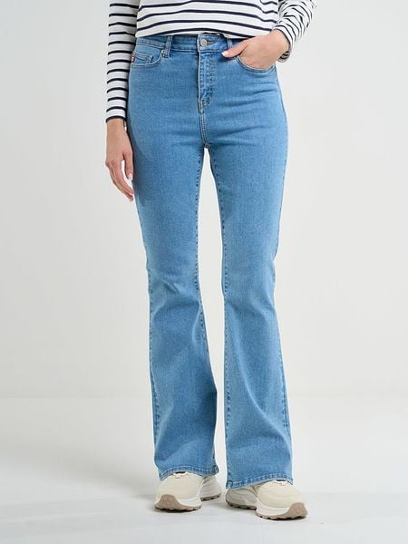 BIG STAR Dżinsy - Bootcut fit - w kolorze niebieskim rozmiar: W32/L32. Niebieskie jeansy BIG STAR, l, z aplikacjami, klasyczne, z podwyższonym stanem. Za 145.26 zł.