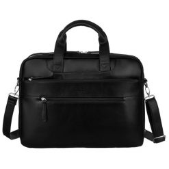 Torba na laptopa Peterson PTN LAP-513A czarna. Czarne torby na laptopa Peterson, bez wzorów, ze skóry ekologicznej, na ramię. Za 169.99 zł.