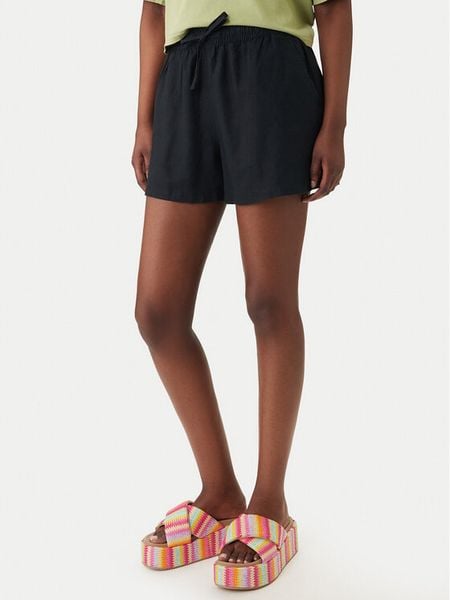 Roxy Szorty materiałowe Lekeitio Break ERJNS03490 Czarny Regular Fit. Czarne szorty Roxy, bez wzorów, ze lnu. Za 137.99 zł.