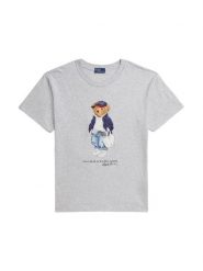 Polo Ralph Lauren T-Shirt 211A96261001 Szary Slim Fit. Szare t-shirty Polo Ralph Lauren, xs, bez wzorów, z bawełny, bez kołnierzyka, bez ramiączek. Za 718.99 zł.