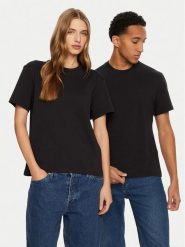 AMI PARIS T-Shirt UTS027.726 Czarny Regular Fit. Czarne t-shirty AMI PARIS, s, bez wzorów, z bawełny, bez kołnierzyka, bez ramiączek. Za 589.99 zł.