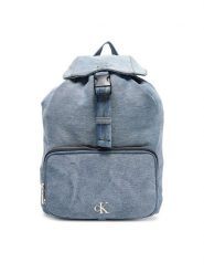 Calvin Klein Plecak Denim Luna Mini Flap Backpack LV04F3216G Błękitny. Niebieskie plecaki Calvin Klein, bez wzorów, z denimu, bez dodatków. Za 569.99 zł.