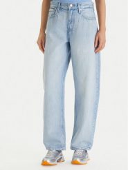 Calvin Klein Jeans Jeansy LV047F684G Niebieski Barrel Fit. Niebieskie jeansy Calvin Klein Jeans, bez wzorów, z bawełny. Za 409.99 zł.