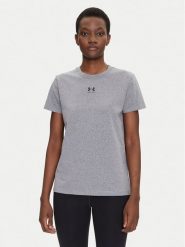 Under Armour Koszulka techniczna Rival Core 1383648 Szary Regular Fit. Szare t-shirty sportowe Under Armour, s, bez wzorów, z bawełny, bez ramiączek, na fitness i siłownię. Za 79.99 zł.