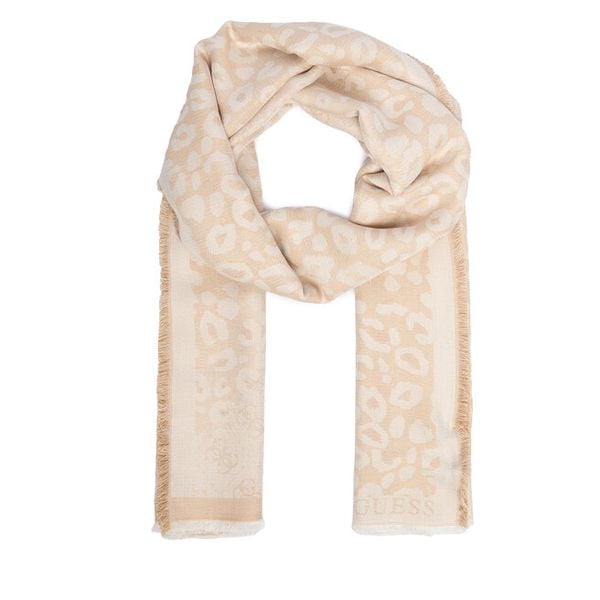 Szal Guess. Brązowe szaliki i kominy Guess, z aplikacjami. Za 234.99 zł.