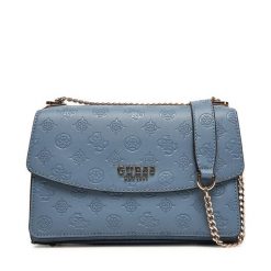 Torebka Guess. Niebieskie listonoszki Guess, z aplikacjami, bez dodatków. Za 449.99 zł.