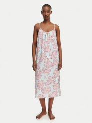 LAUREN RALPH LAUREN Koszula nocna ILN02506 Niebieski jasny Relaxed Fit. Niebieskie koszule nocne Lauren Ralph Lauren, l, bez wzorów, z bawełny, bez ramiączek. Za 375.99 zł.