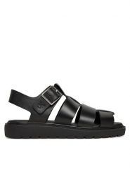 Calvin Klein Jeans Sandały Sq Molded Sdl Fisherman Mg Wn YW0YW01700 Czarny. Czarne sandały Calvin Klein Jeans, bez wzorów, z jeansu, bez obcasa, na płaskiej podeszwie, bez zapięcia. Za 269.99 zł.