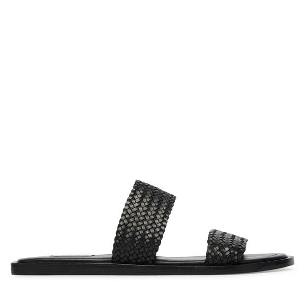 Klapki Gant. Czarne klapki Gant, bez wzorów, bez obcasa, bez zapięcia. Za 589.99 zł.