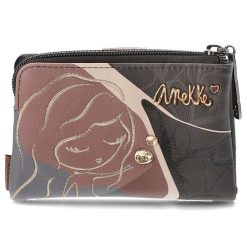 Brązowy Elegancki Portfel Damski Anekke Dreamverse. Brązowe portfele Anekke, bez wzorów, z materiału. Za 179.00 zł.