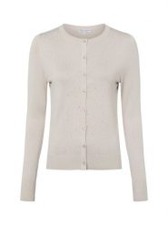 Marie Lund Kardigan damski Kobiety wiskoza beżowy|szary jednolity, L. Brązowe swetry Marie Lund, l, bez wzorów, z wiskozy, eleganckie, bez ramiączek. Za 229.95 zł.