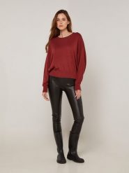 Rodier Sweter w kolorze bordowym rozmiar: S. Czerwone swetry Rodier, s, z aplikacjami, klasyczne, bez ramiączek. Za 239.99 zł.