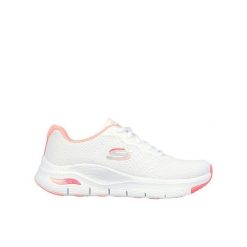 Buty damskie SKECHERS Arch Fit Infinity Cool. Białe buty sportowe lifestyle Skechers, bez wzorów, bez zapięcia. Za 319.99 zł.