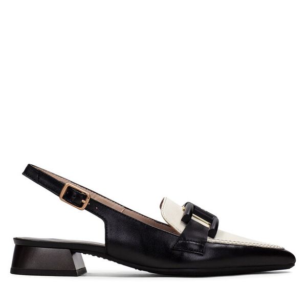 Sandały Hispanitas. Czarne sandały Hispanitas, bez wzorów, bez obcasa, na płaskiej podeszwie, bez zapięcia. Za 399.99 zł.