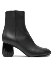 AGL Botki Dorica M Bootie D271500PCKB1411013 Czarny. Czarne botki AGL, bez wzorów, ze skóry, bez obcasa, na słupku, bez zapięcia. Za 849.99 zł.