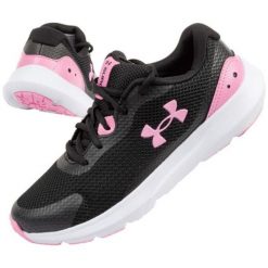 Buty Under Armour 3025013-001 czarne. Czarne buty treningowe bez wzorów, z gumy, bez zapięcia. Za 292.10 zł.