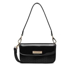 Torebka Nine West. Czarne torebki klasyczne Nine West, bez wzorów, klasyczne, bez dodatków. Za 169.99 zł.