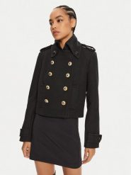 Babylon Płaszcz przejściowy E00287 Czarny Regular Fit. Czarne płaszcze Babylon, bez wzorów, z syntetyku, bez kaptura. Za 899.99 zł.