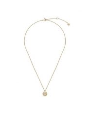 Tory Burch Naszyjnik Miller Pendant Necklace 137185 Złoty. Żółte naszyjniki Tory Burch, z tworzywa sztucznego, metalowe. Za 309.99 zł.