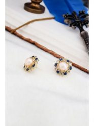 Pierres delicates Kolczyki-wkrętki w kolorze jasnoróżowym z perłami rozmiar: onesize. Różowe kolczyki Pierres delicates, z perłą, z mosiądzu. Za 104.39 zł.