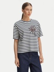 Weekend Max Mara T-Shirt Sabato 2615941112 Granatowy Regular Fit. Niebieskie t-shirty Weekend Max Mara, xs, bez wzorów, z bawełny, bez kołnierzyka, bez ramiączek. Za 679.99 zł.