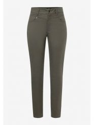 More & More Dżinsy - Skinny fit - w kolorze khaki rozmiar: 32. Brązowe spodnie materiałowe More & More, z aplikacjami, z bawełny, z podwyższonym stanem. Za 97.05 zł.