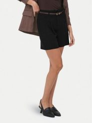 ONLY Szorty materiałowe Siesta 15367413 Czarny Regular Fit. Czarne szorty ONLY, bez wzorów, z materiału. Za 149.99 zł.