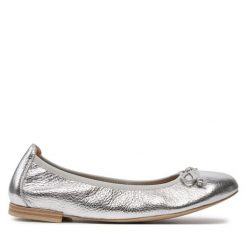 Baleriny Caprice. Szare baleriny Caprice, bez wzorów, bez obcasa, bez zapięcia. Za 199.99 zł.