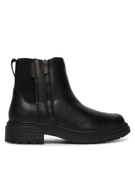 Clarks Botki Orinoco 3 zip Wp 26327122 Czarny. Czarne botki Clarks, bez wzorów, bez obcasa, na płaskiej podeszwie, bez zapięcia. Za 569.99 zł.