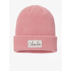 Czapka zimowa damska Columbia Lost Lager II Beanie - pink agave/script. Czerwone czapki zimowe Columbia, bez wzorów, sportowe. Za 89.99 zł.