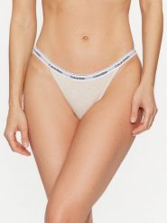 Calvin Klein Underwear Figi klasyczne 000QD5215E Beżowy. Brązowe figi Calvin Klein Underwear, bez wzorów, z bawełny. Za 49.99 zł.