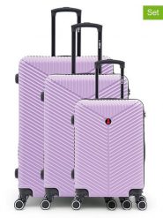 BlueStar 3-częściowy zestaw "Gaite" w kolorze fioletowym rozmiar: onesize. Różowe walizki BlueStar. Za 514.64 zł.