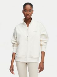 Guess Bluza V5BQ15 KCX22 Kremowy Regular Fit. Białe bluzy Guess, xs, z aplikacjami, z syntetyku, bez ramiączek, bez kaptura. Za 474.99 zł.