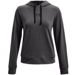 Bluza damska Under Armour Rival Terry Hoodie. Brązowe bluzy Under Armour, bez wzorów, bez ramiączek, bez kaptura. Za 129.99 zł.